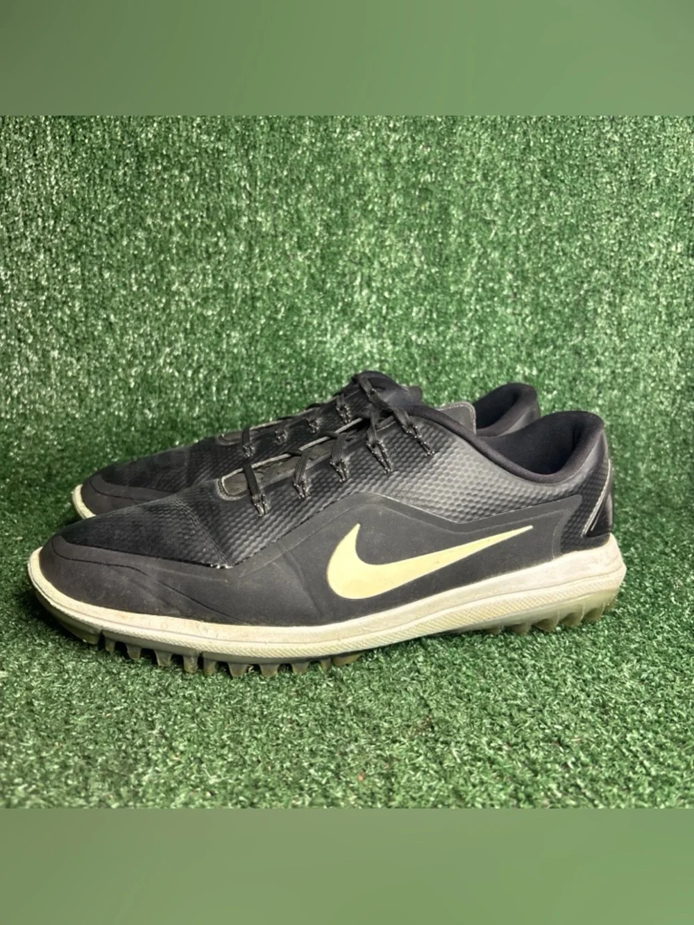 Nike Lunar Control Vapor 2 Golf Shoes Men’s 10.5 899633-002‎ Black White